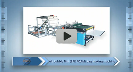 Air bubble film (EPE FOAM) bag making machine